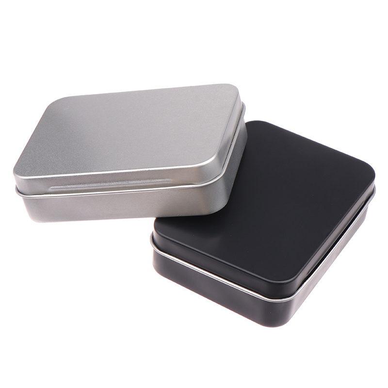 Tin Container Lid - 1PC Frosted Household Iron Storage Box