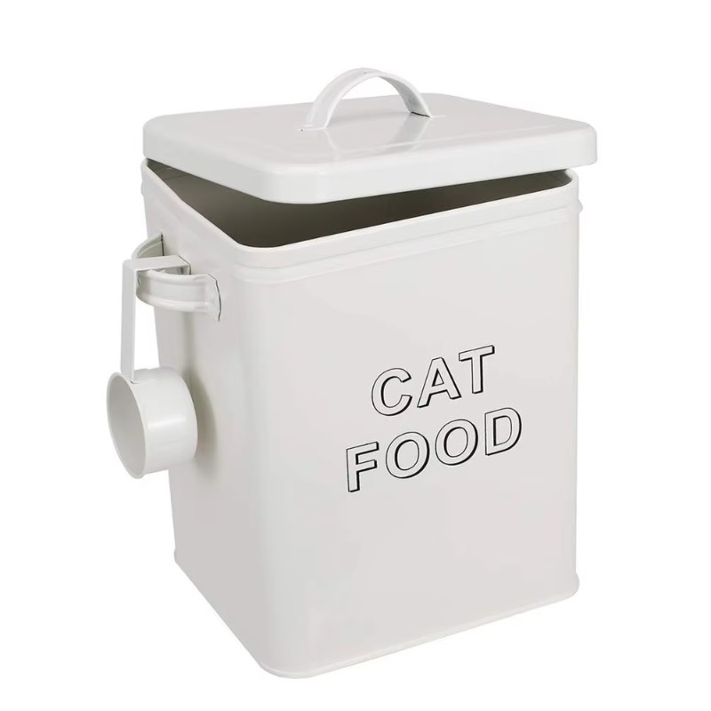 Pet Dog Treat and Food Storage - Tin Container Lid บทวิจารณ์และราคา
