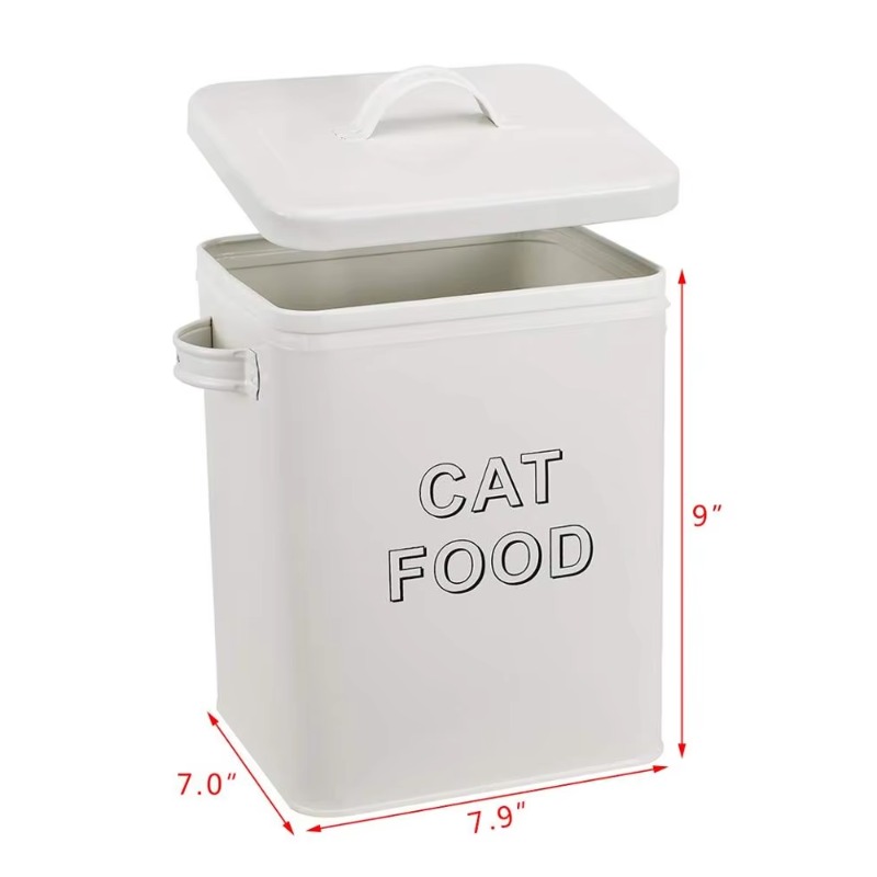 Pet Dog Treat and Food Storage - Tin Container Lid บทวิจารณ์และราคา