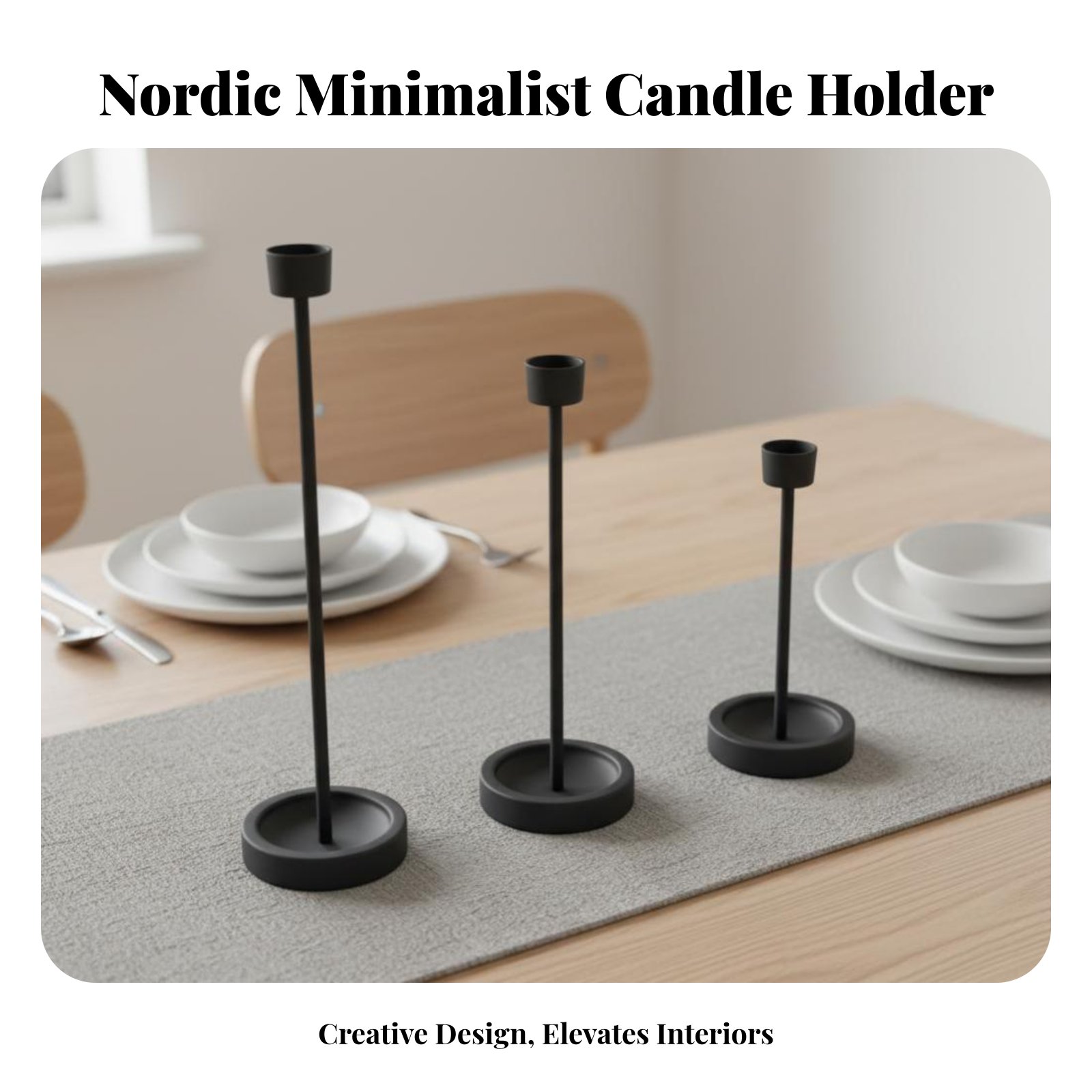 Vintage Nordic Candle Holder,  - Paraffin Candle Wax บทวิจารณ์และราคา