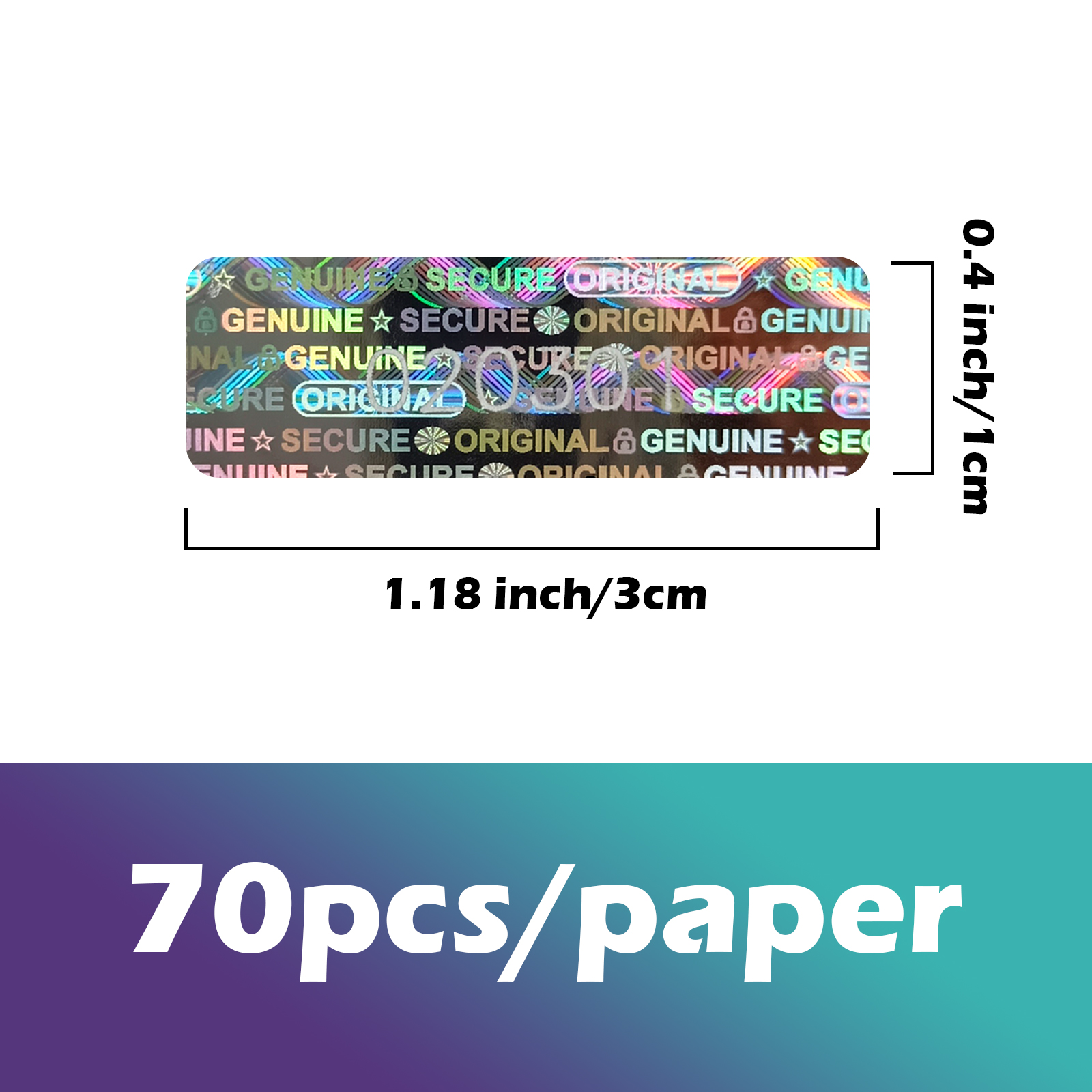 280/550pcs hologram security s - Candle Warning Label บทวิจารณ์และราคา
