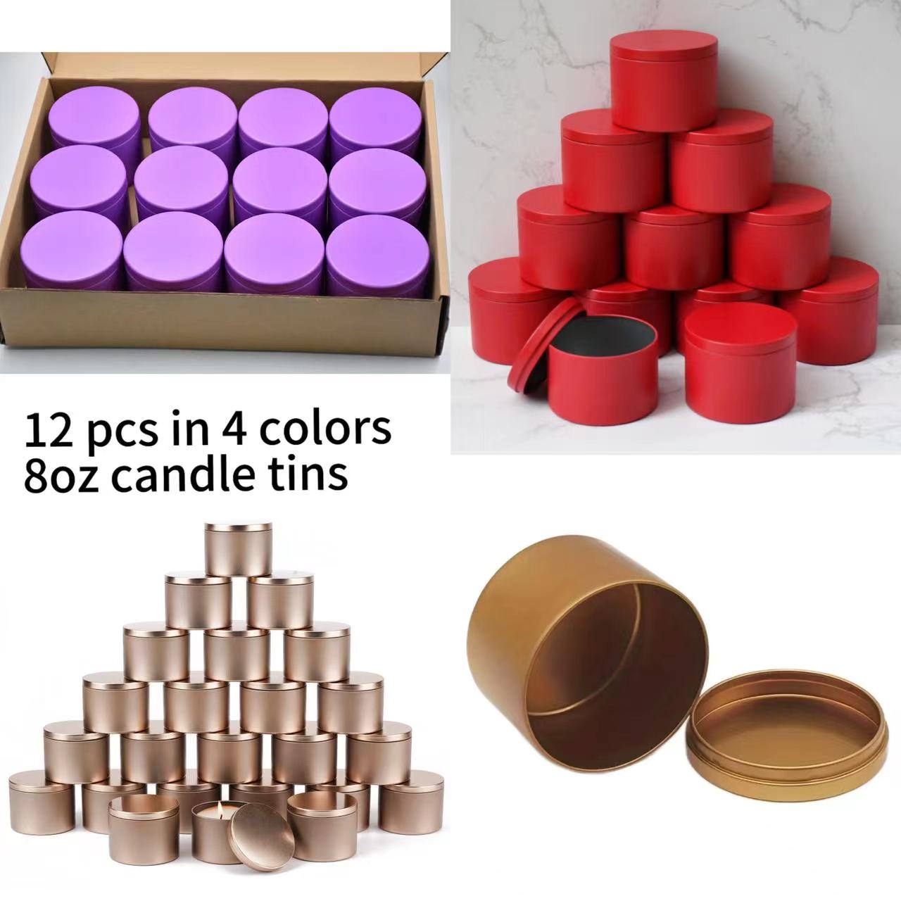 12pcs 4oz Metal Candle Tins wi - Tin Container Lid บทวิจารณ์และราคา