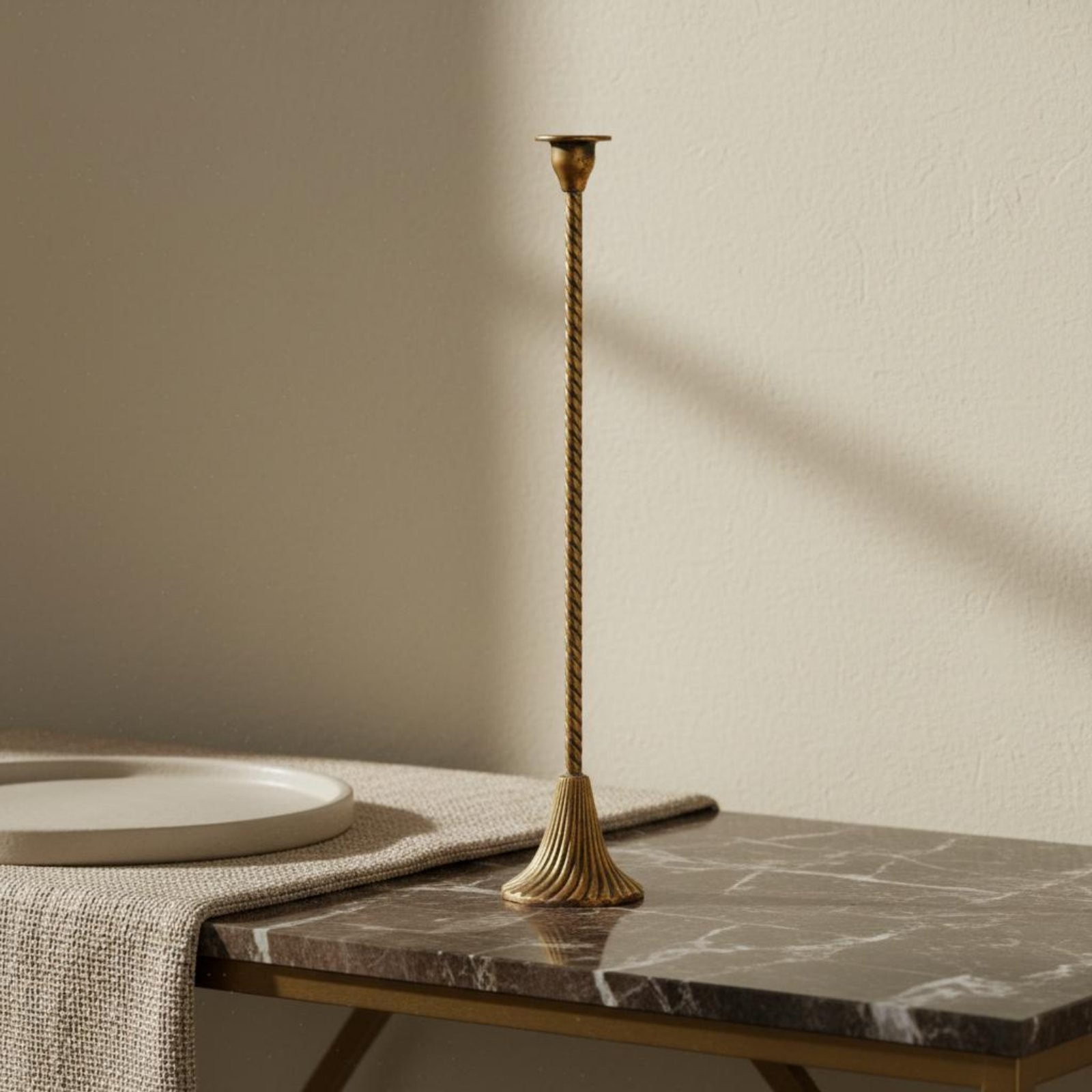 Twisted Gold Candle Holder Sta - Paraffin Candle Wax บทวิจารณ์และราคา