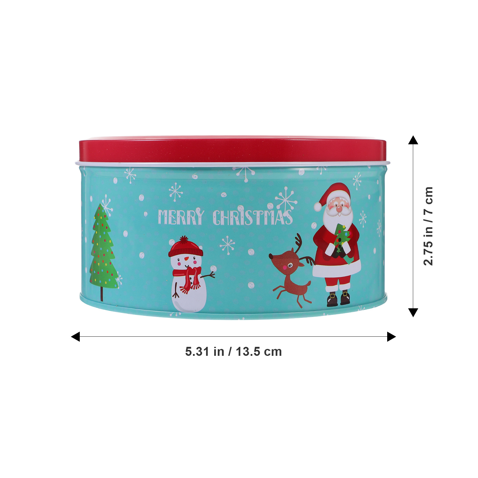 Christmas Candy Box Heavy Duty - Tin Container Lid บทวิจารณ์และราคา