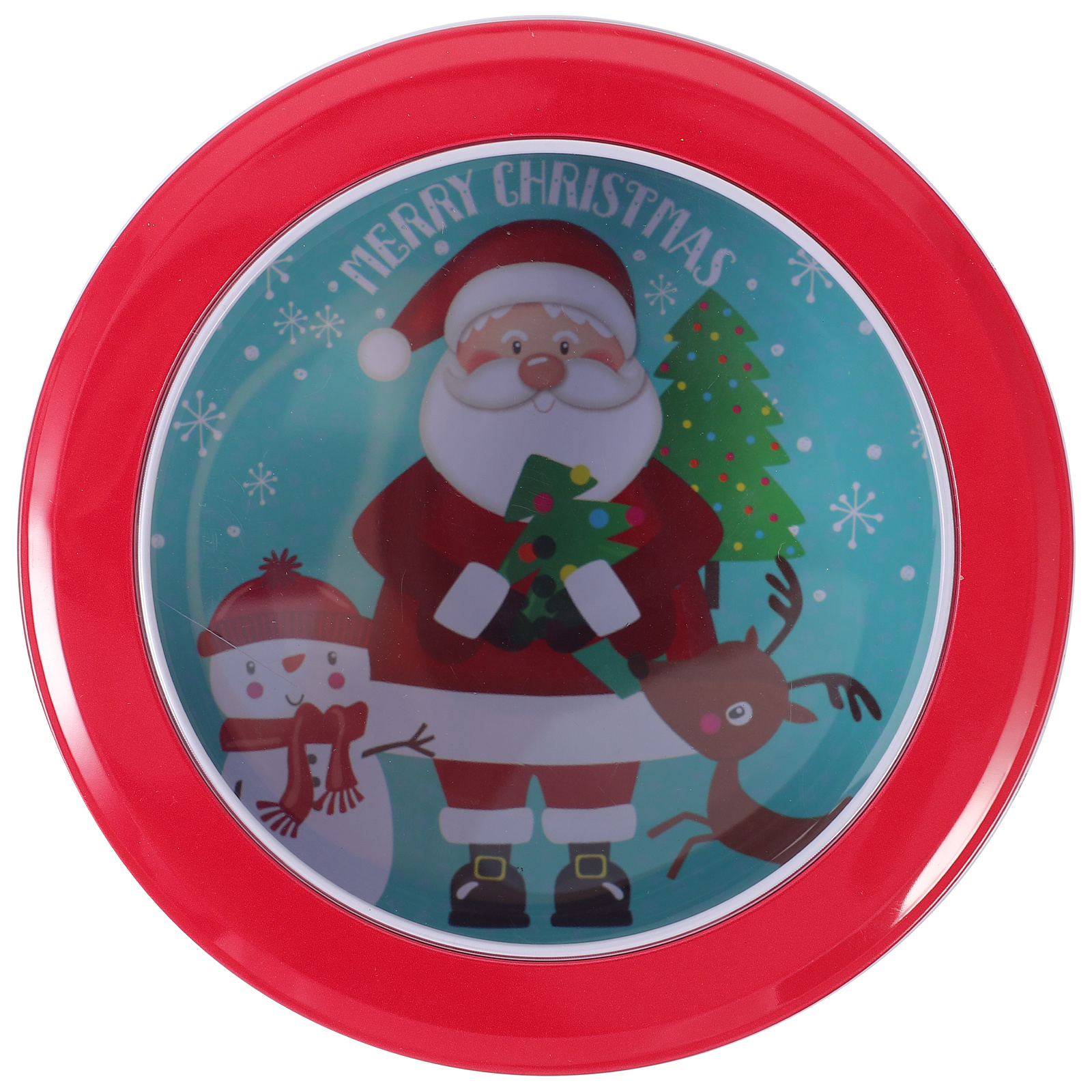 Christmas Candy Box Heavy Duty - Tin Container Lid บทวิจารณ์และราคา
