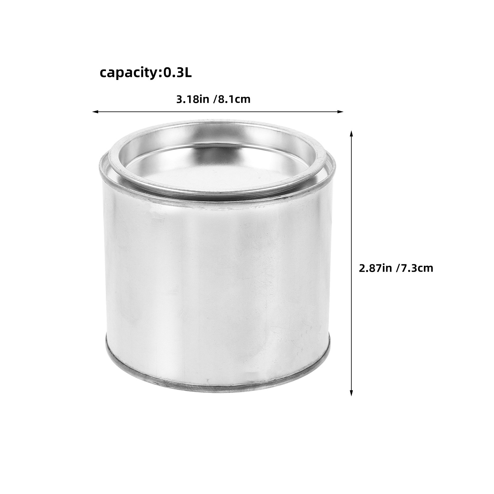10Pcs Round Paint Cans Empty M - Tin Container Lid บทวิจารณ์และราคา