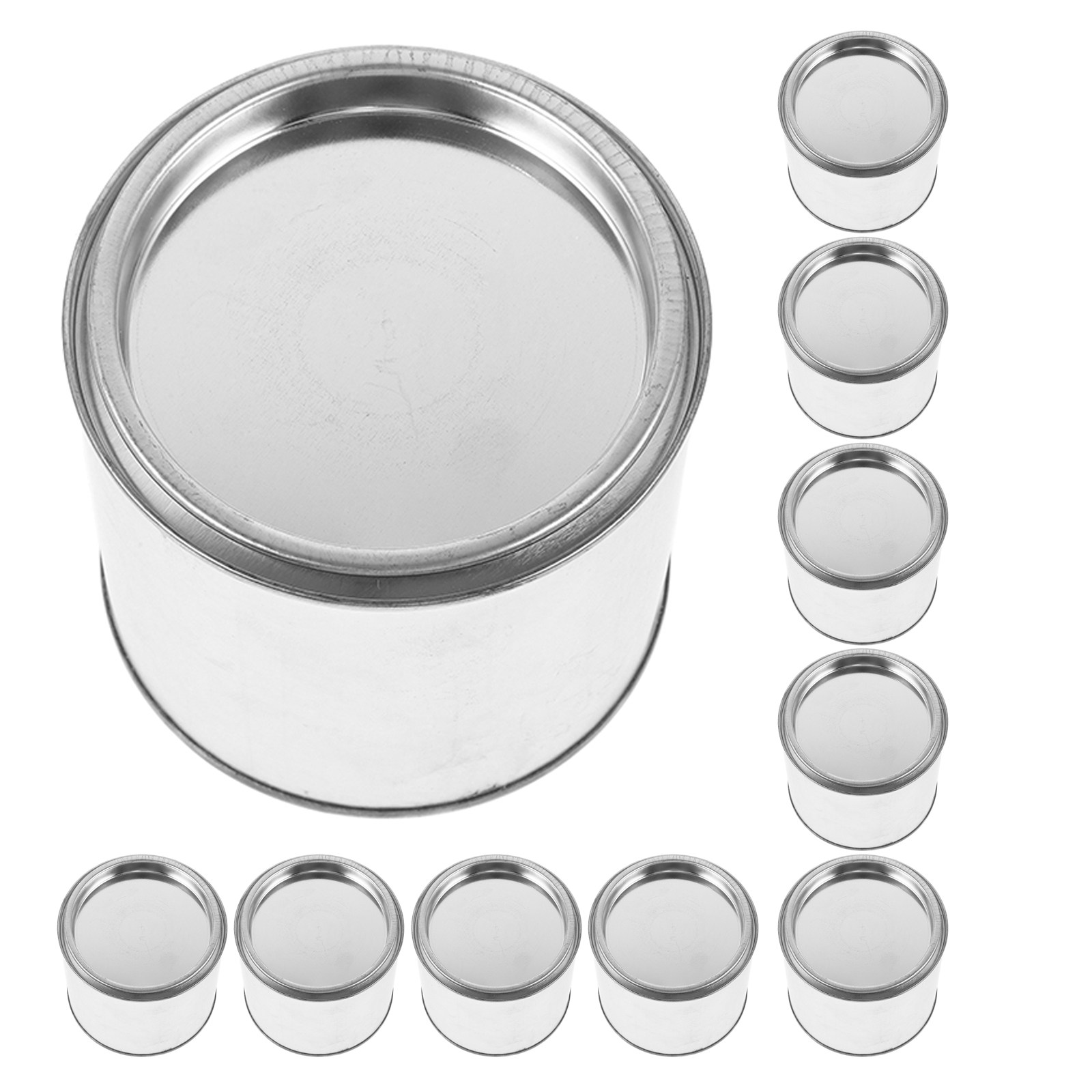 10Pcs Round Paint Cans Empty M - Tin Container Lid บทวิจารณ์และราคา