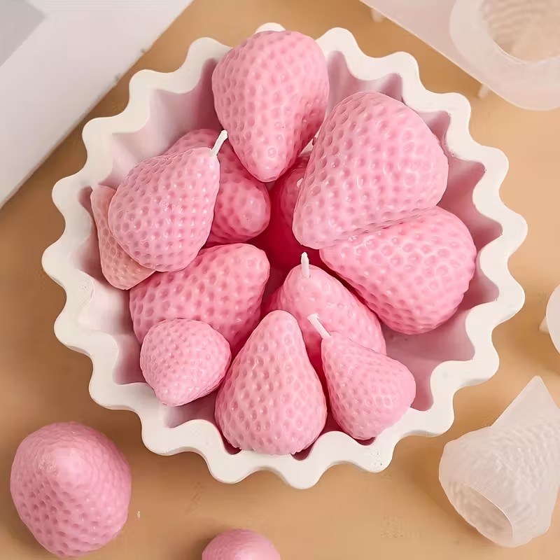 Strawberry Silicone Candle Mol - Candle Making Things บทวิจารณ์และราคา