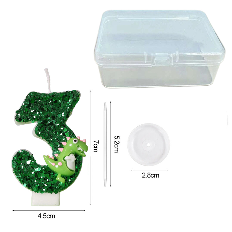 Cartoon Dinosaur Digital Birth - Paraffin Candle Wax บทวิจารณ์และราคา