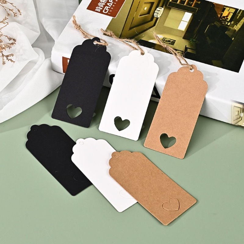 100Pcs Kraft Paper Tags Handma - Candle Warning Label บทวิจารณ์และราคา