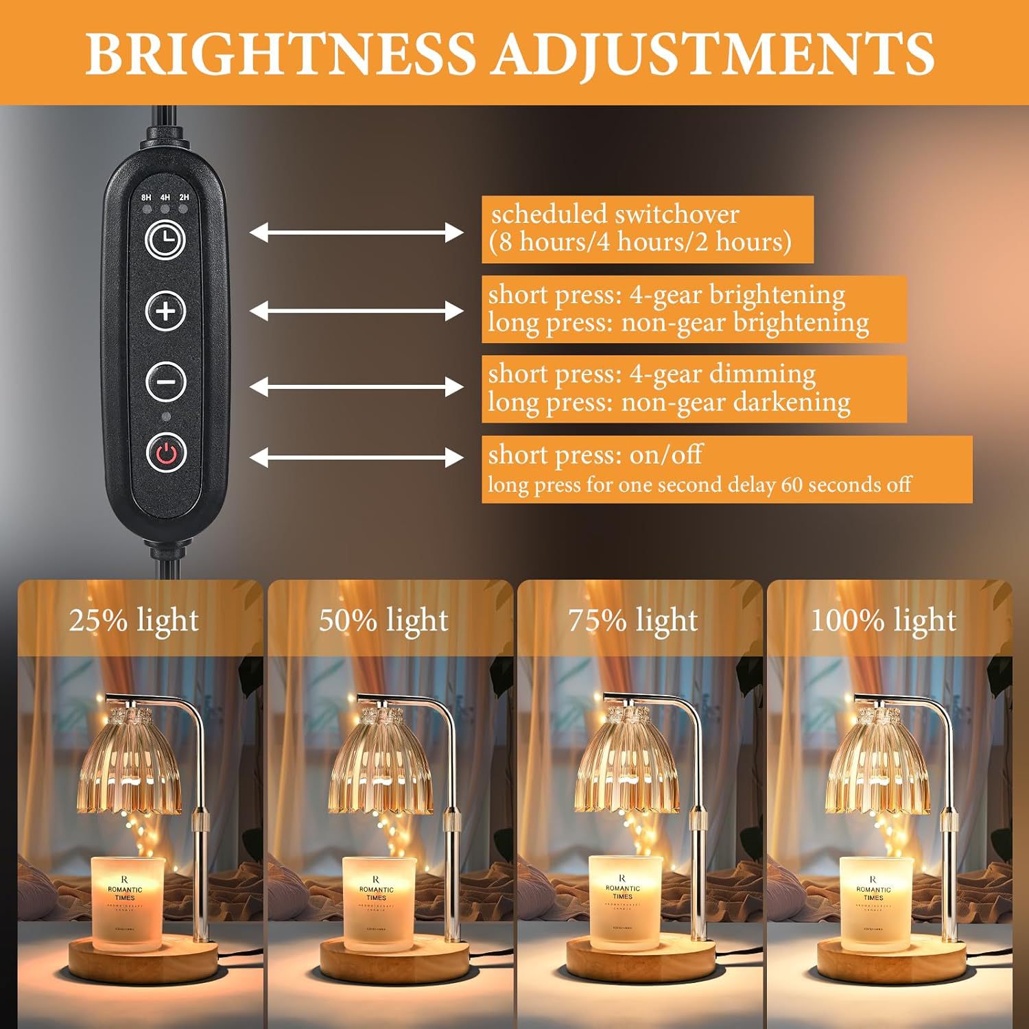 Adjustable Height Aromatherapy - Paraffin Candle Wax บทวิจารณ์และราคา