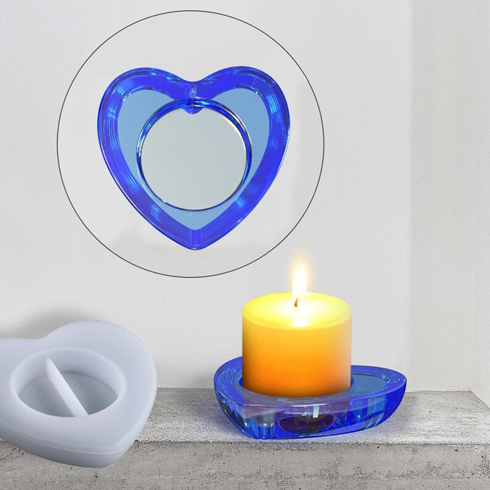 Oval Candlestick Silicone Hear - Candle Making Things บทวิจารณ์และราคา