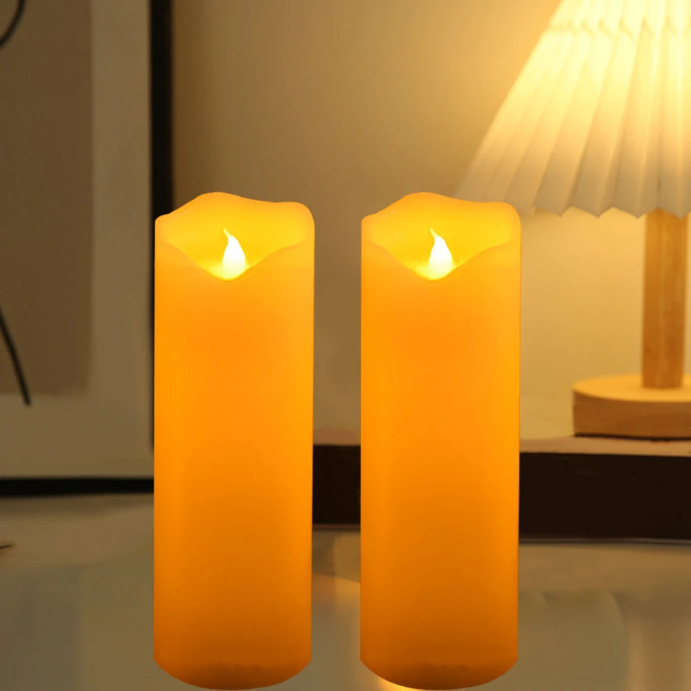 2pcs LED Candle Light, Flamele - Paraffin Candle Wax บทวิจารณ์และราคา