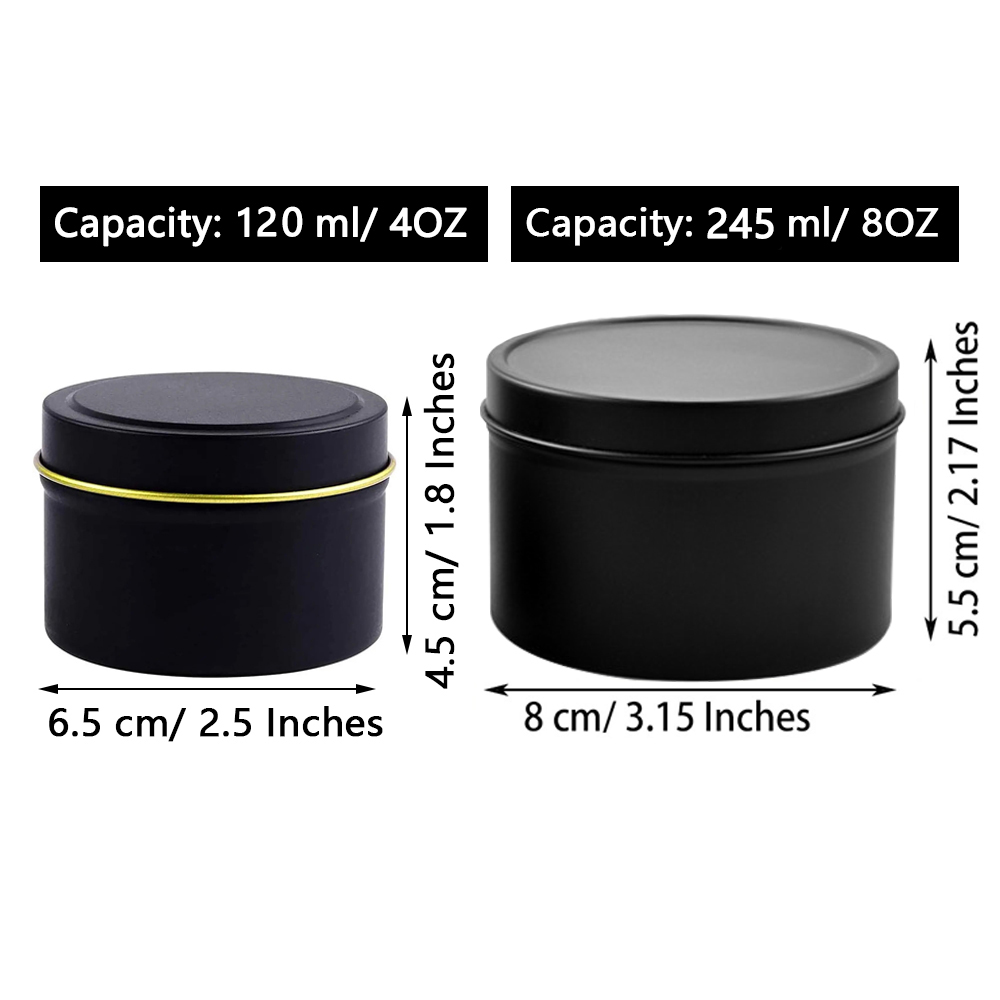 4oz/ 8oz Candle tins with lids - Tin Container Lid บทวิจารณ์และราคา