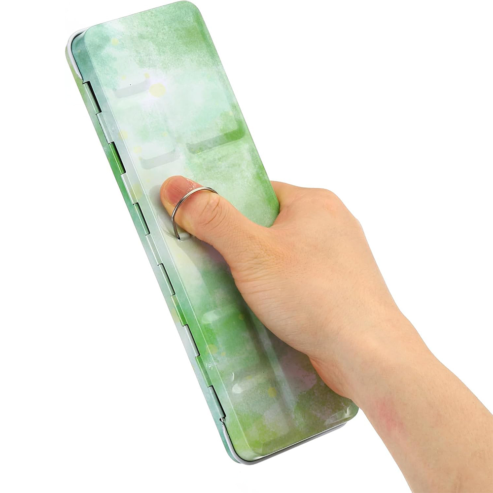 Empty Watercolor Palette, Meta - Tin Container Lid บทวิจารณ์และราคา