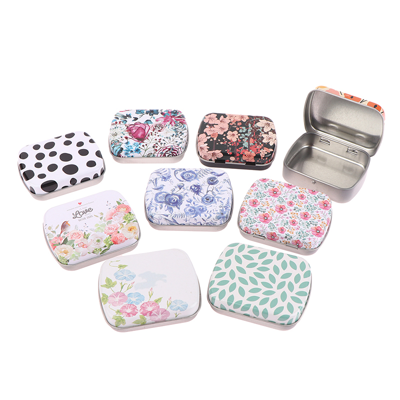Mini Tin Box Metal Hinged with - Tin Container Lid บทวิจารณ์และราคา