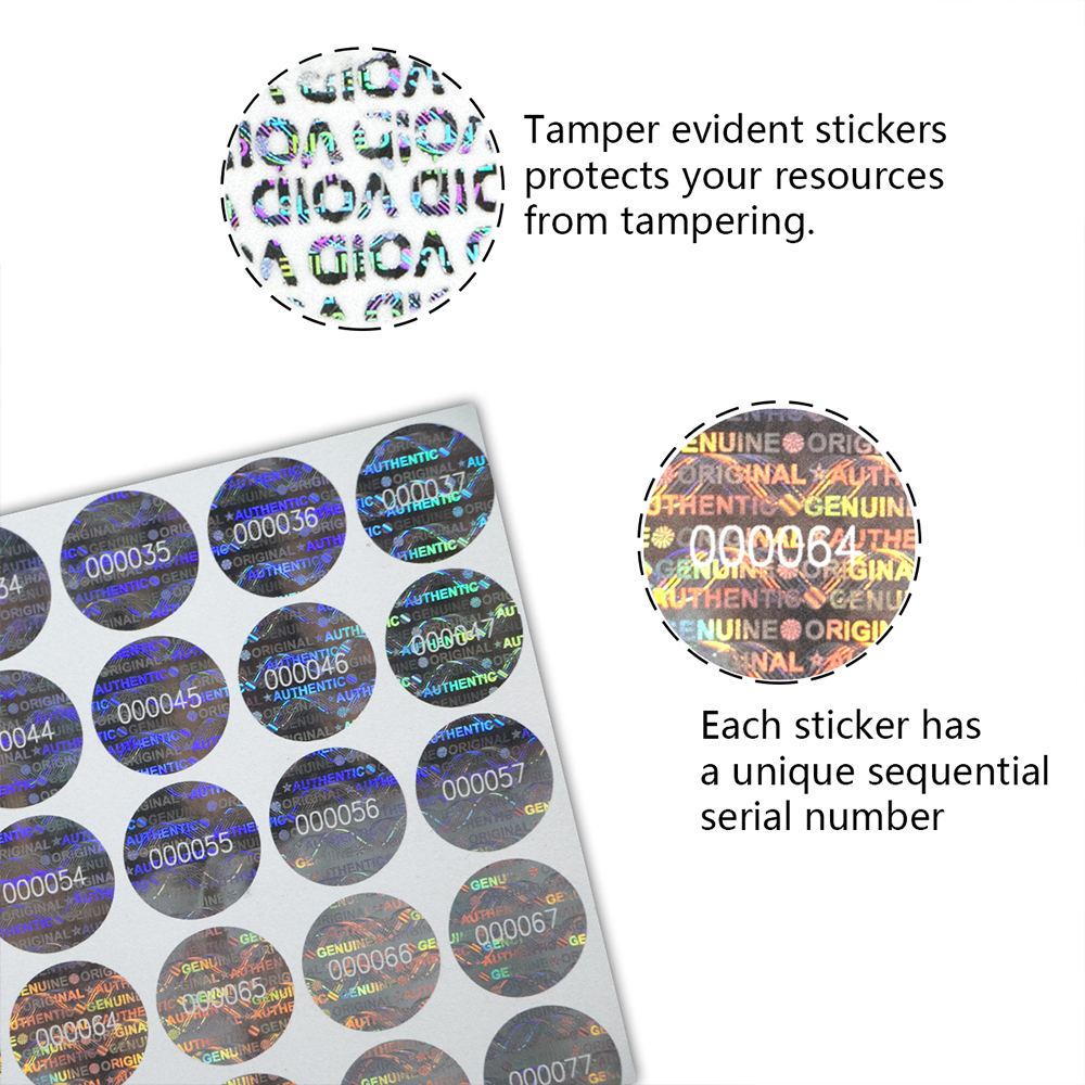 Silver Circular holographic st - Candle Warning Label บทวิจารณ์และราคา