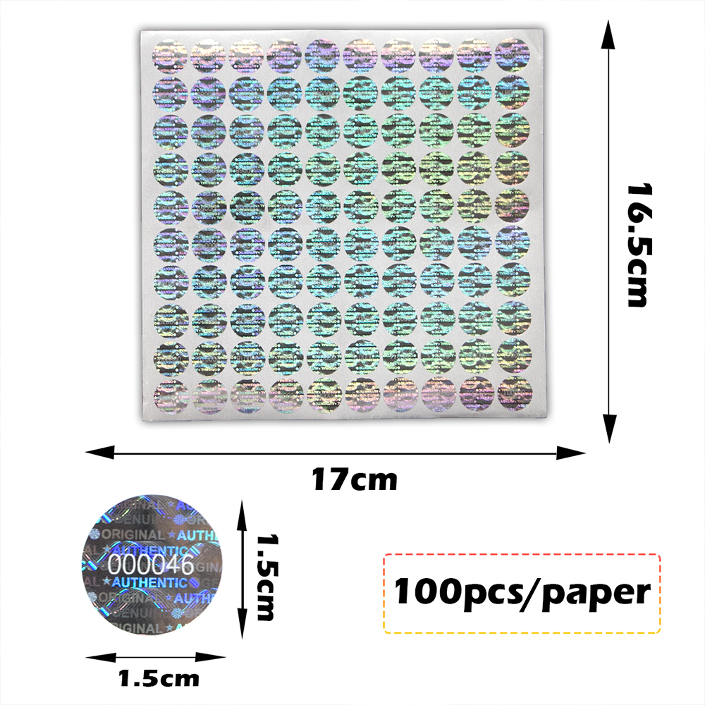 Silver Circular holographic st - Candle Warning Label บทวิจารณ์และราคา