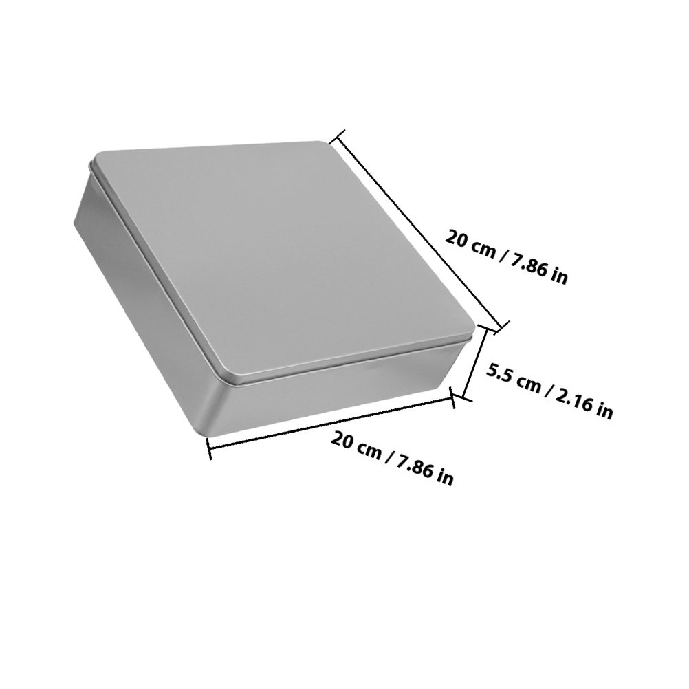 2Pcs Storage Boxes Large Tinpl - Tin Container Lid บทวิจารณ์และราคา