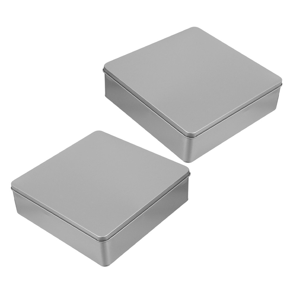 2Pcs Storage Boxes Large Tinpl - Tin Container Lid บทวิจารณ์และราคา