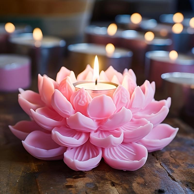 1PC Lotus Flower Candle Mold S - Candle Making Things บทวิจารณ์และราคา