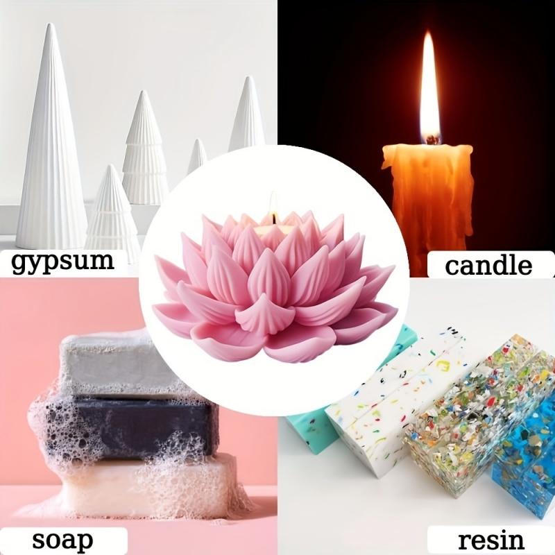 1PC Lotus Flower Candle Mold S - Candle Making Things บทวิจารณ์และราคา