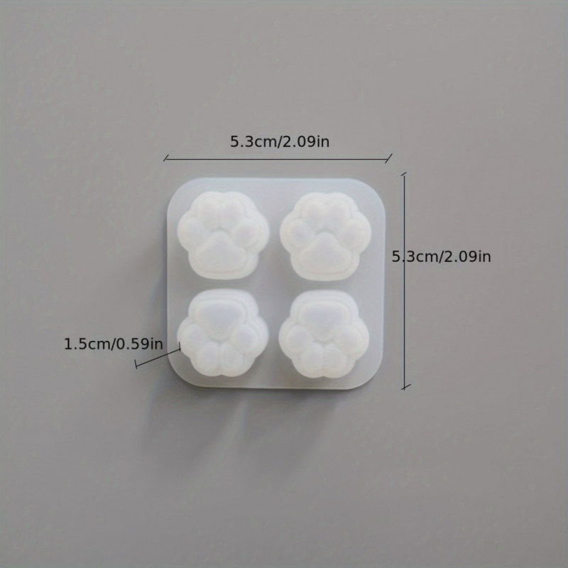 1Cat Paw Pattern Silicone Mold - Candle Making Things บทวิจารณ์และราคา