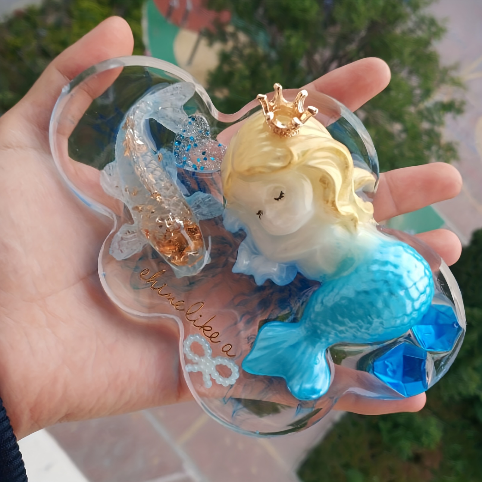 Cute Cartoon Mermaid Silicone  - Candle Making Things บทวิจารณ์และราคา