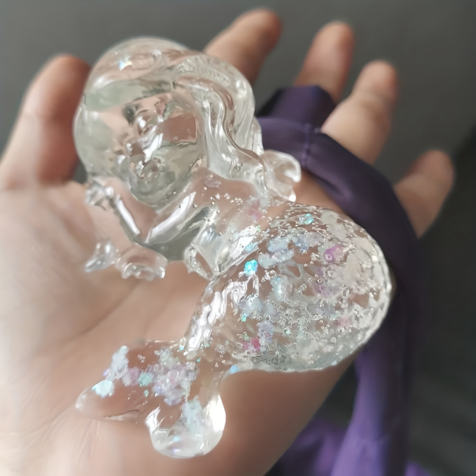 Cute Cartoon Mermaid Silicone  - Candle Making Things บทวิจารณ์และราคา