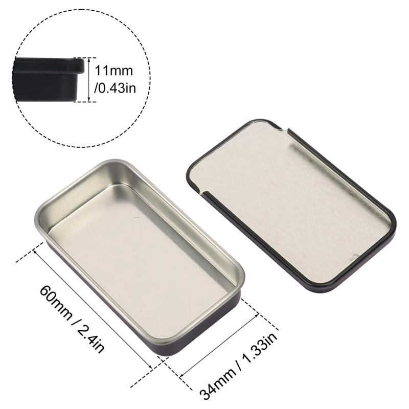 Slide Top Tin Containers Tin B - Tin Container Lid บทวิจารณ์และราคา