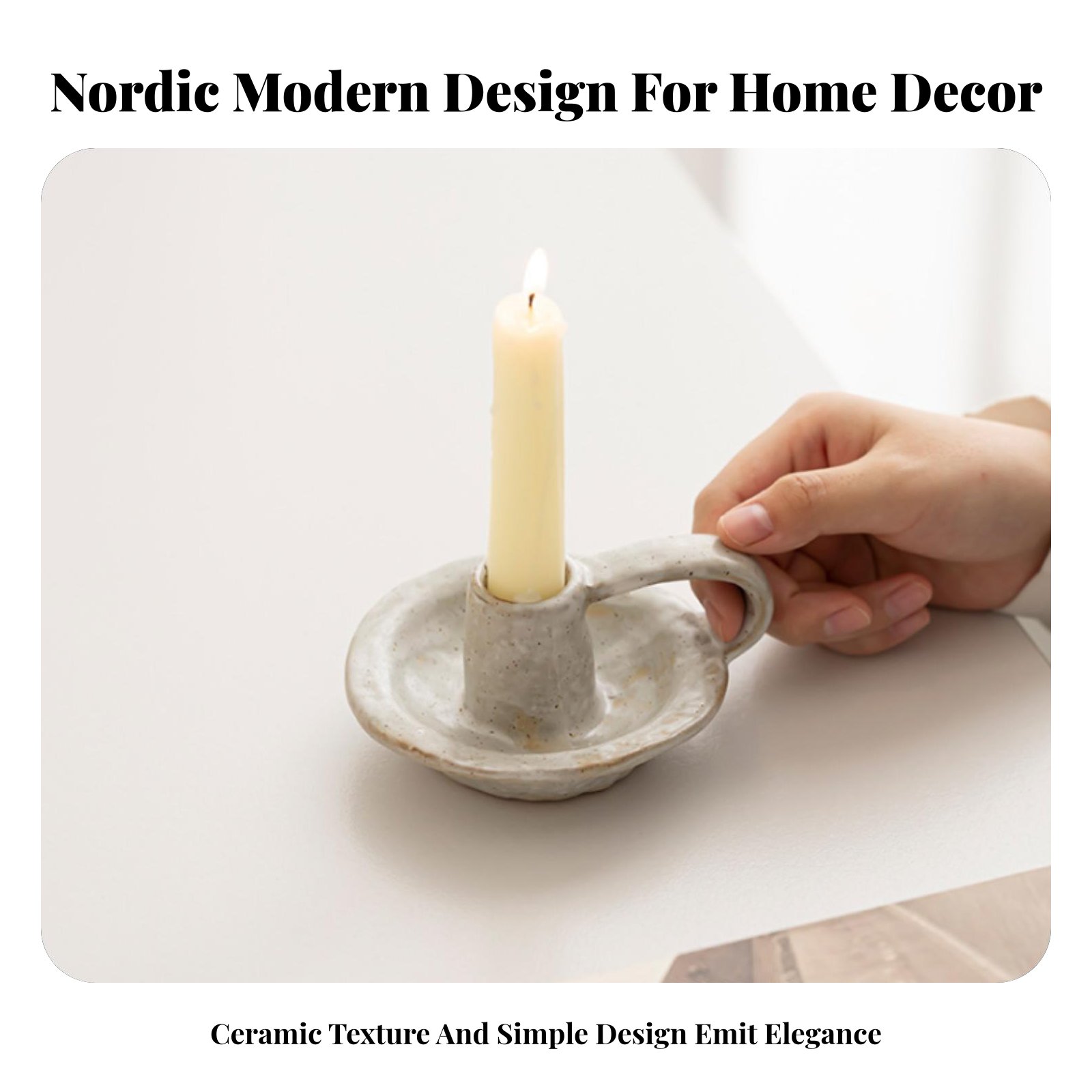 Nordic Ceramic Candle Holder,  - Paraffin Candle Wax บทวิจารณ์และราคา
