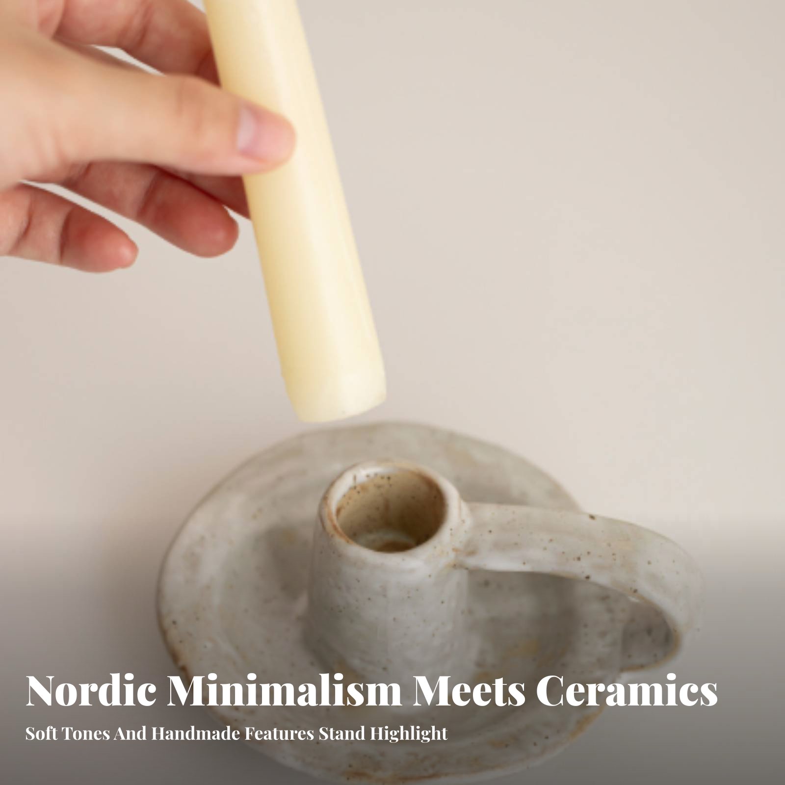 Nordic Ceramic Candle Holder,  - Paraffin Candle Wax บทวิจารณ์และราคา
