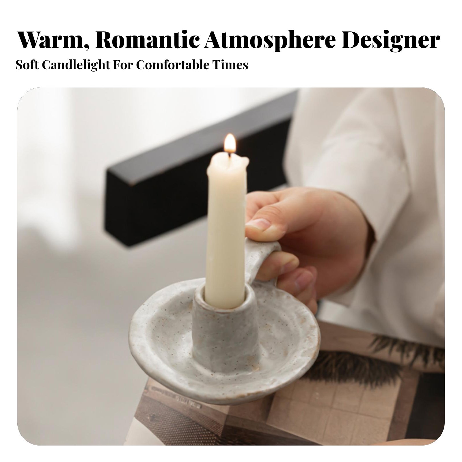 Nordic Ceramic Candle Holder,  - Paraffin Candle Wax บทวิจารณ์และราคา