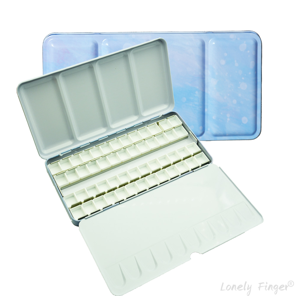 Empty Watercolor Palette Tin S - Tin Container Lid บทวิจารณ์และราคา