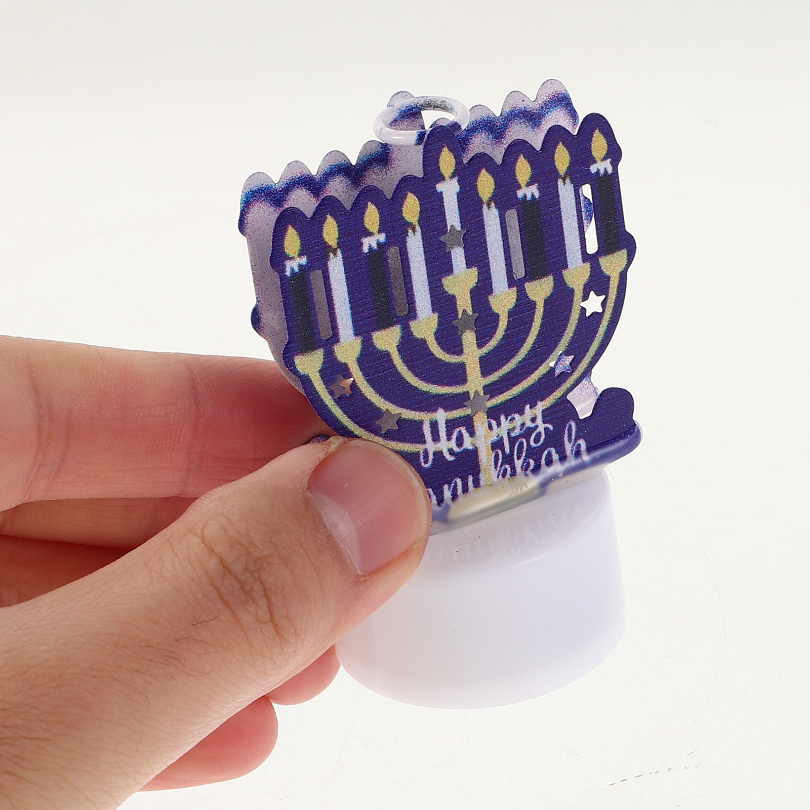 Iron LED Flameless Hanukkah Ca - Paraffin Candle Wax บทวิจารณ์และราคา