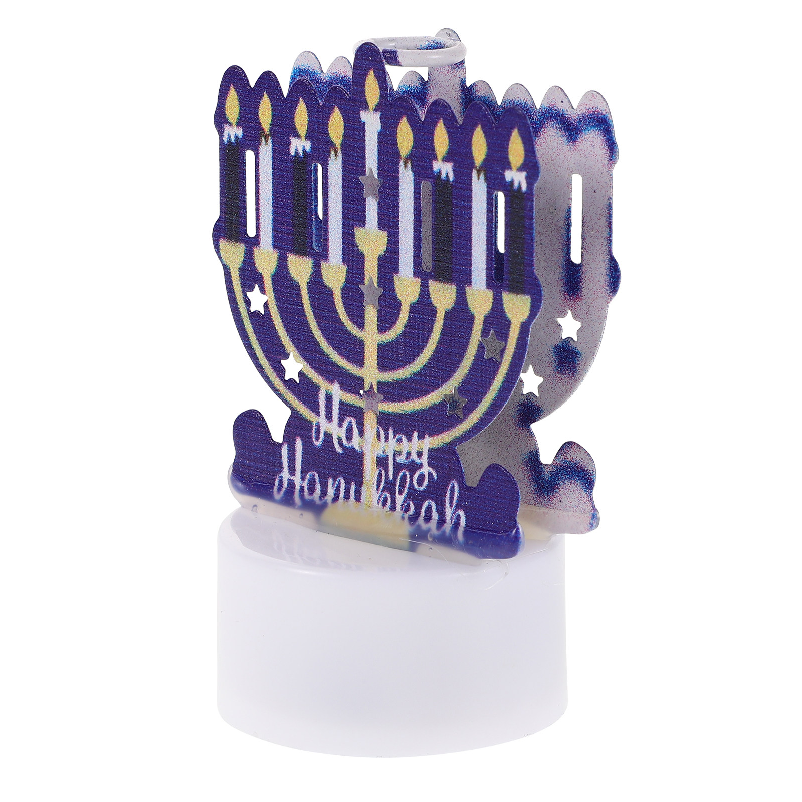 Iron LED Flameless Hanukkah Ca - Paraffin Candle Wax บทวิจารณ์และราคา