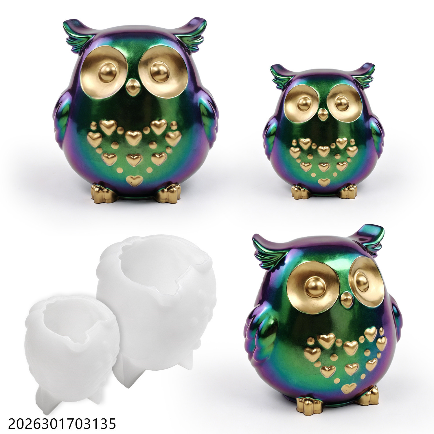 Owl Silicone Mold 3D Bird Shap - Candle Making Things บทวิจารณ์และราคา