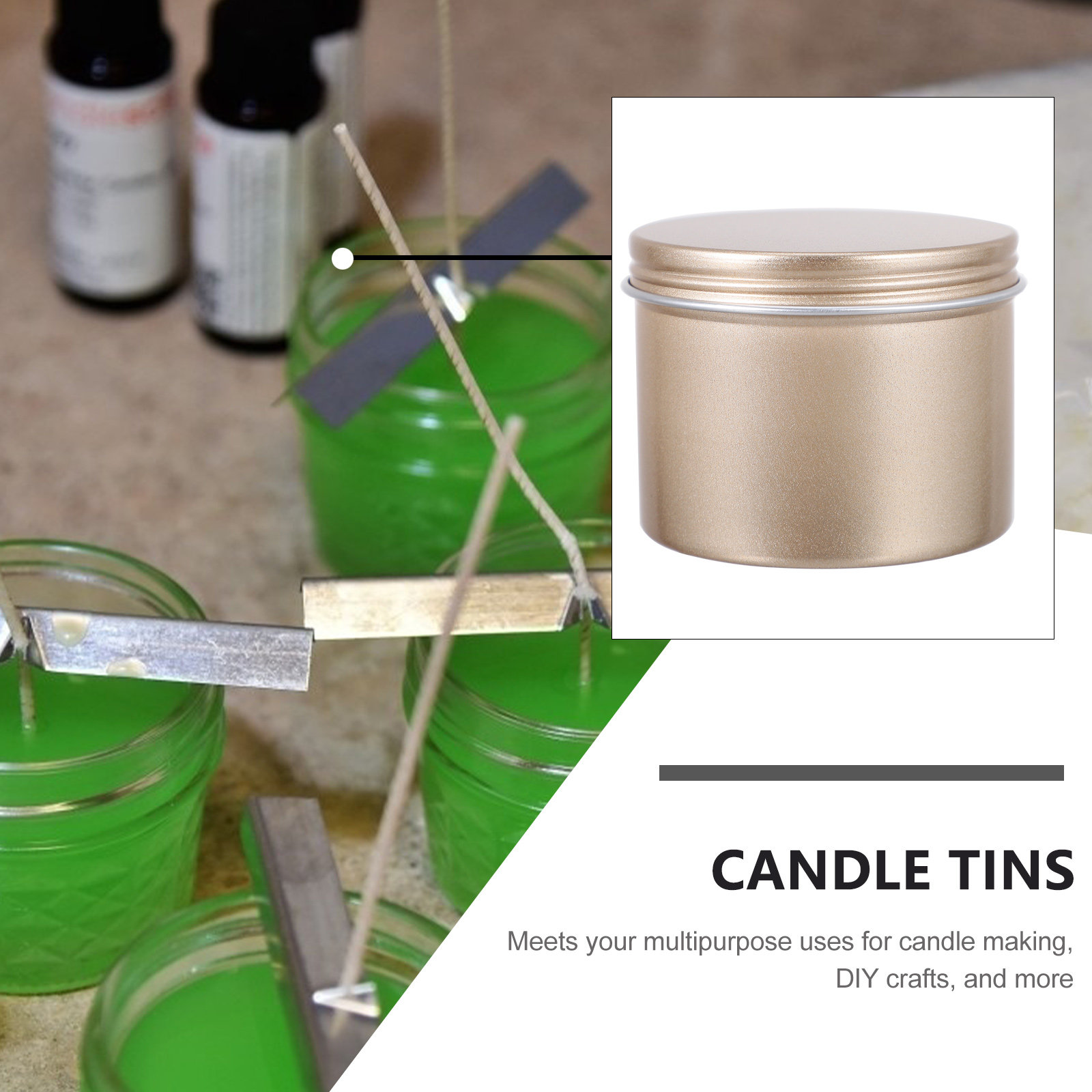5Pcs Tins Aluminum Empty Metal - Tin Container Lid บทวิจารณ์และราคา