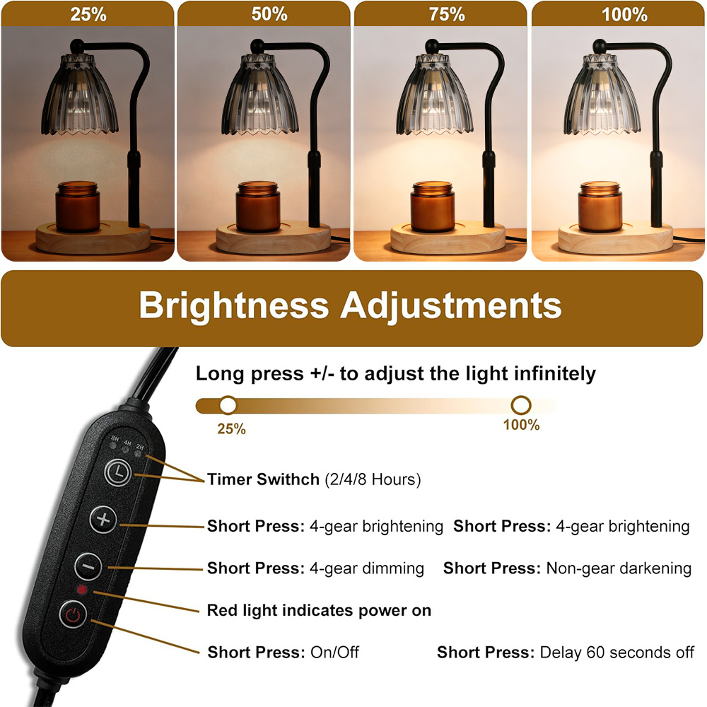 Candle Warmer Lamp with Timer  - Paraffin Candle Wax บทวิจารณ์และราคา