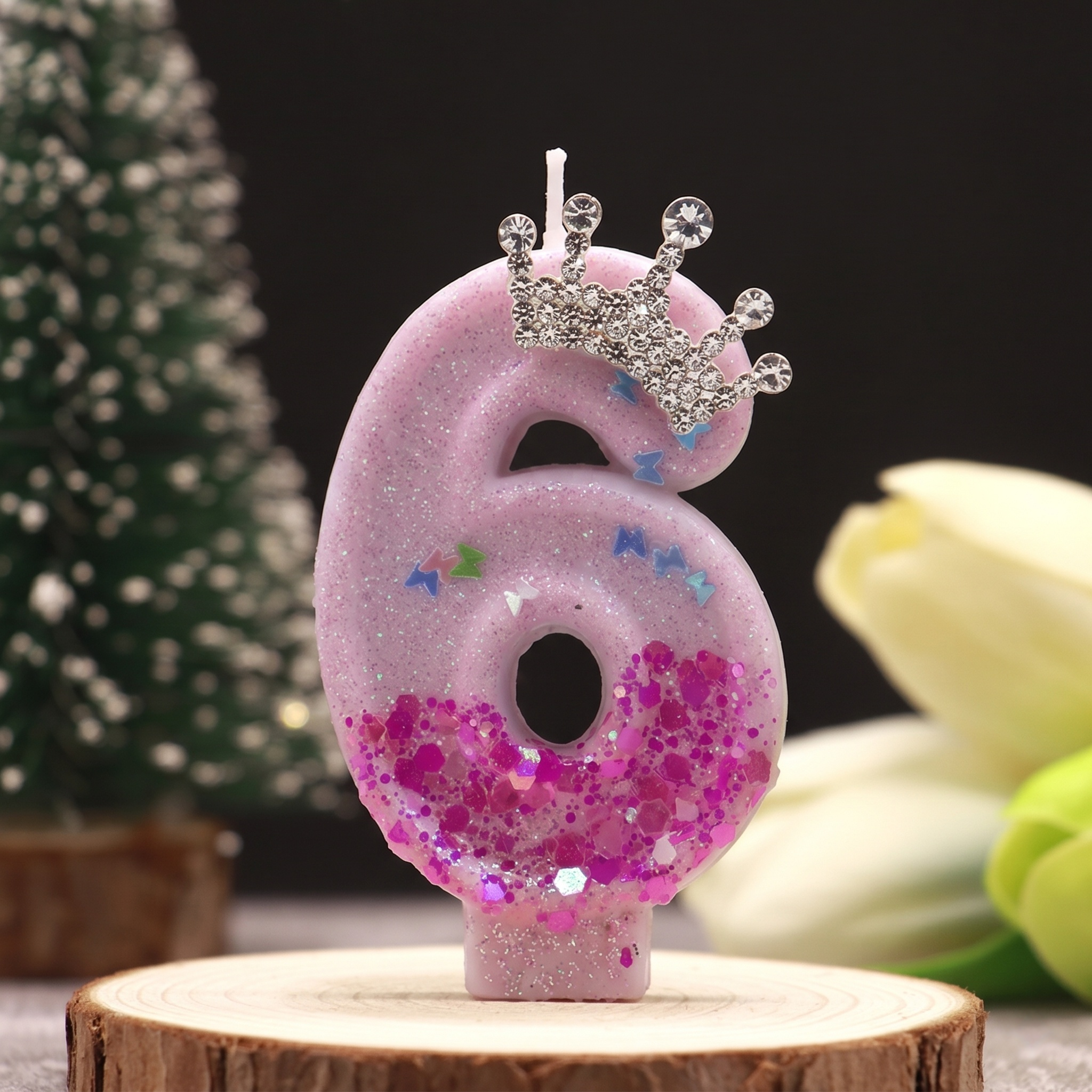 Pink Rose Red Sequins Dual Col - Paraffin Candle Wax บทวิจารณ์และราคา